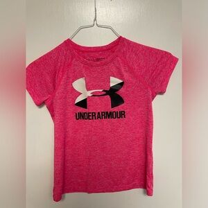 Medium pink Under Armour t- shirt.